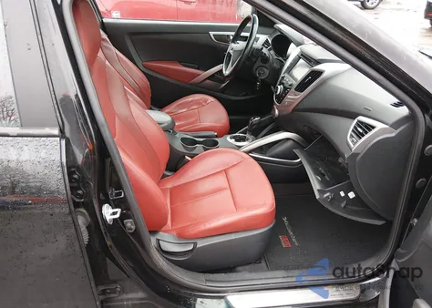 2014 Hyundai Veloster Flex W/Red z USA, uszkodzony, nr VIN KMHTC6AD4EU213389